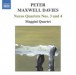 Maxwell Davies, P.: Naxos Quartets Nos. 3 and 4 - CD
