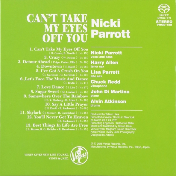 Nicki Parrott: Can't Take My Eyes Off You - SACD (Single Layer) Foto #2