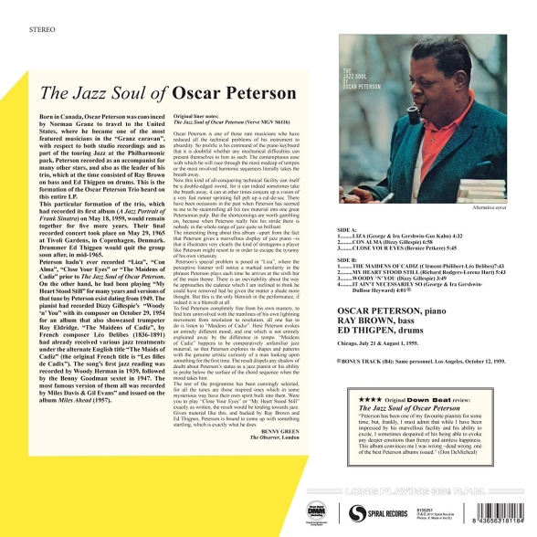 Oscar Peterson: The Jazz Soul Of + 1 Bonus Track! - Plak Foto #2