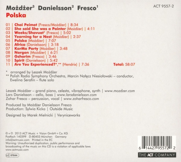 Leszek Mozdzer, Lars Danielsson, Zohar Fresco: Polska - CD Foto #2