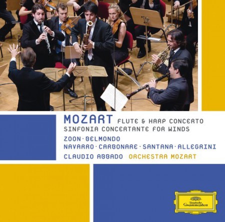 Alessio Allegrini, Letizia Belmondo, Alessandro Carbonare, Claudio Abbado, Macías Navarro, Orchestra Mozart, Guilhaume Santana, Jacques Zoon: Mozart: Concerto For Flute And Harp - CD