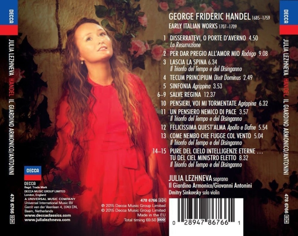Julia Lezhneva: Handel - CD Foto #2
