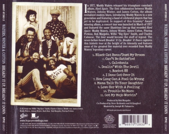 Muddy Waters, Johnny Winter, James Cotton: Breakin' It Up, Breakin' It Down - CD Foto #2