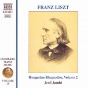 Jenö Jandó: Liszt: Hungarian Rhapsodies, Vol. 2 - CD