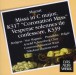 Mozart: Coronation Mass, Vesperae solennes - CD