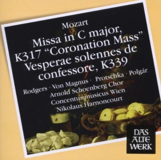 Joan Rodgers, Elisabeth von Magnus, Laszlo Polgar, Arnold Schoenberg Chor, Concentus Musicus Wien, Nikolaus Harnoncourt: Mozart: Coronation Mass, Vesperae solennes - CD
