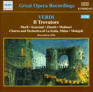 Verdi: Trovatore (Il) (La Scala, Molajoli) (1930) - CD