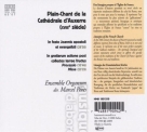 Ensemble Organum, Marcel Pérès: Plain-chant - CD Foto #2
