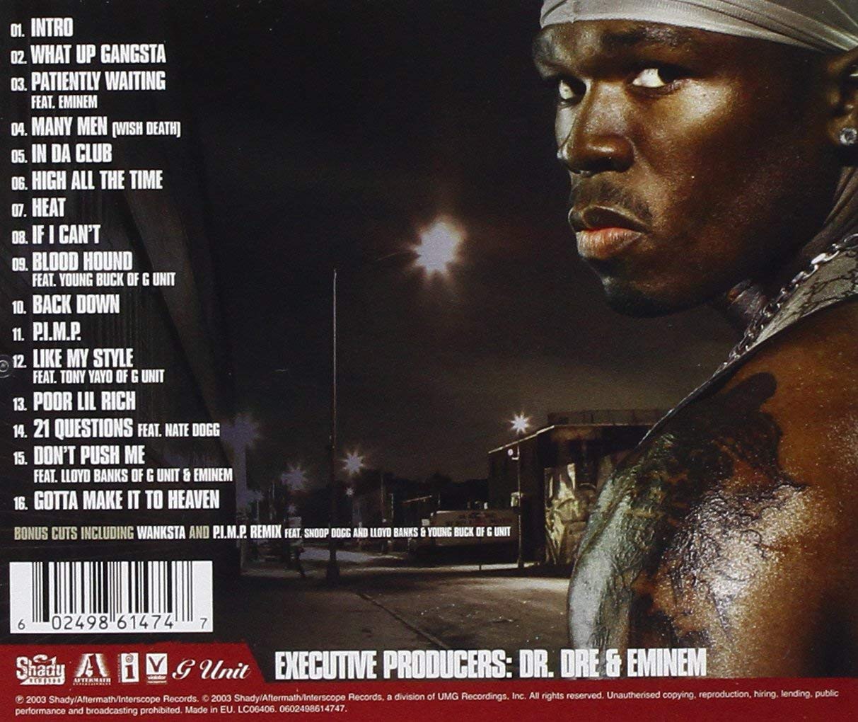 50 cent get rich or die tryin album cover
