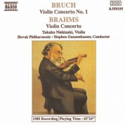 Stephen Gunzenhauser, Takako Nishizaki, Slovenská filharmónia: Brahms & Bruch: Violin Concertos - CD