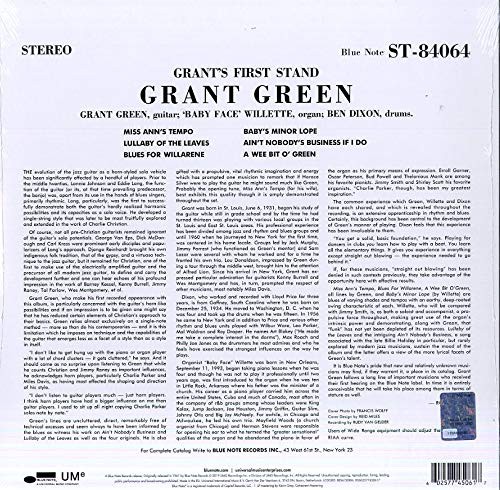Grant Green: Grant's First Stand - Plak Foto #2