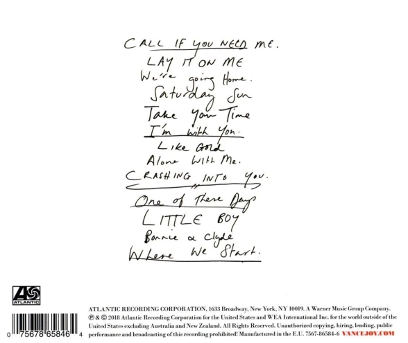 Vance Joy: Nation Of Two - CD Foto #2