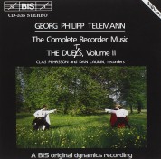 Clas Pehrsson, Dan Laurin: Telemann - Recorder Duets, Vol.II - CD