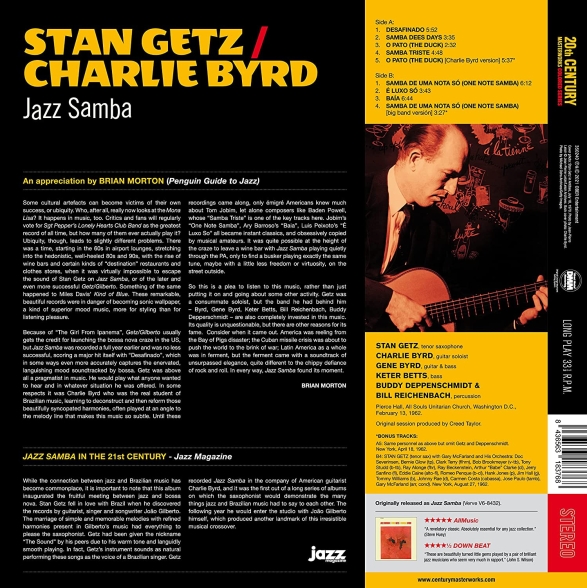 Stan Getz, Charlie Byrd: Jazz Samba (Limited Edition - Coloured Vinyl) - Plak Foto #2
