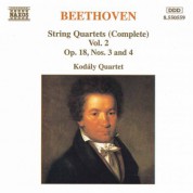 Beethoven: String Quartets Op. 18, Nos. 3 and 4 - CD
