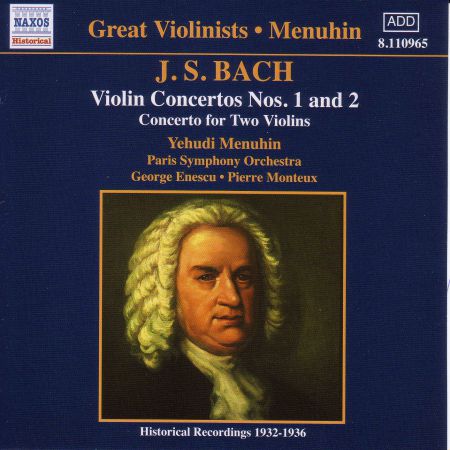 Yehudi Menuhin: Bach, J.S.: Violin Concertos Nos. 1 and 2  (Menuhin) (1932-1936) - CD
