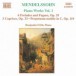 Mendelssohn: 6 Preludes and Fugues, Op. 35 / 3 Caprices, Op. 37 - CD