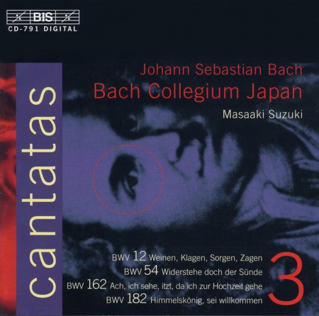 Bach Collegium Japan, Masaaki Suzuki: J.S. Bach: Cantatas, Vol. 3 (BWV 12, 54, 162, 182) - CD