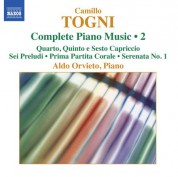Aldo Orvieto: Togni: Complete Piano Music, Vol. 2 - CD