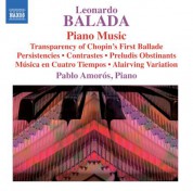 Pablo Amoros: Balada: Complete Piano Works - CD