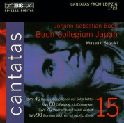 Bach Collegium Japan, Masaaki Suzuki: J.S. Bach: Cantatas, Vol. 15 (BWV 40, 60, 70, 90) - CD
