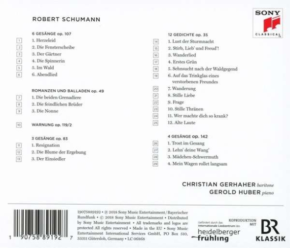 Christian Gerhaher, Gerold Huber: Schumann: Frage - CD Foto #2
