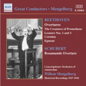 Concertgebouw Orchestra Amsterdam: Beethoven / Schubert: Overtures (Mengelberg) (1927-1942) - CD