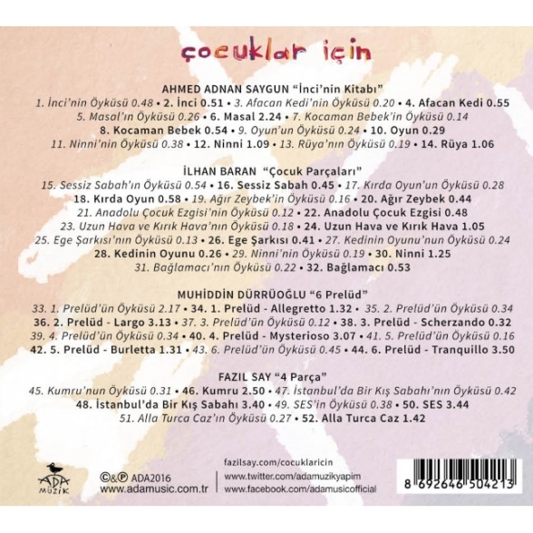 Fazıl Say: Çocuklar İçin - CD Foto #2