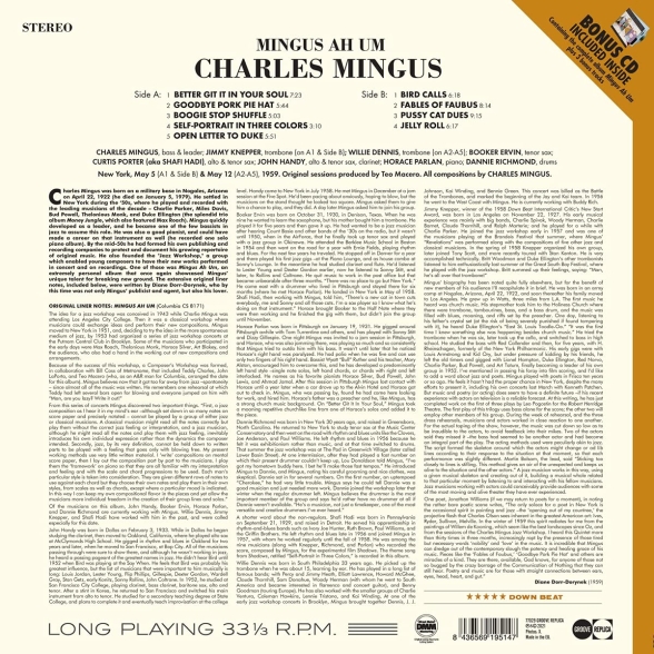 Charles Mingus: Mingus Ah Um - Plak Foto #2